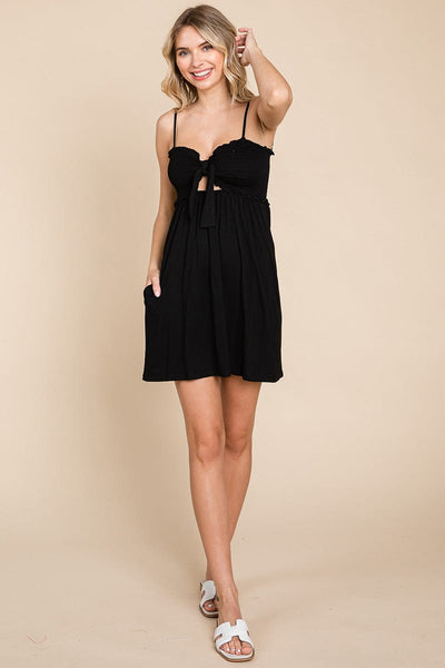 Tie Knot Bust Mini Dress