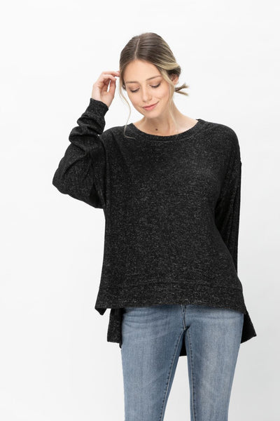 Casual Long Sleeve Round Neck T Shirts Blouses Sweatshirts Tops