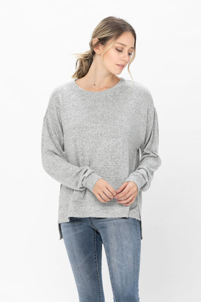 Casual Long Sleeve Round Neck T Shirts Blouses Sweatshirts Tops