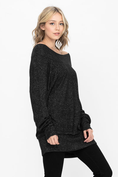 Dolman Sleeve Loose Pullover Sweater Knit Oversized Tunics Top