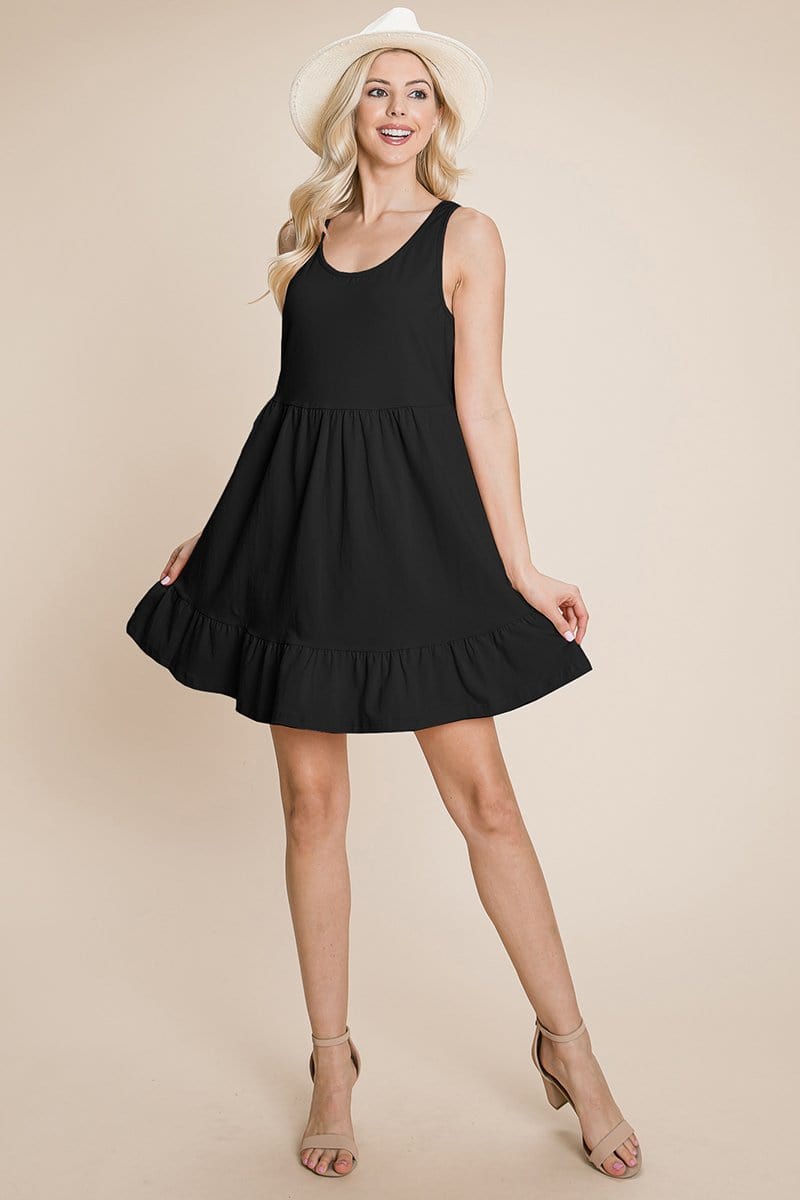 Tiered Cami Loose Layered Flowy Mini Dress